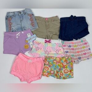 Toddler Girls Shorts Lot of 8